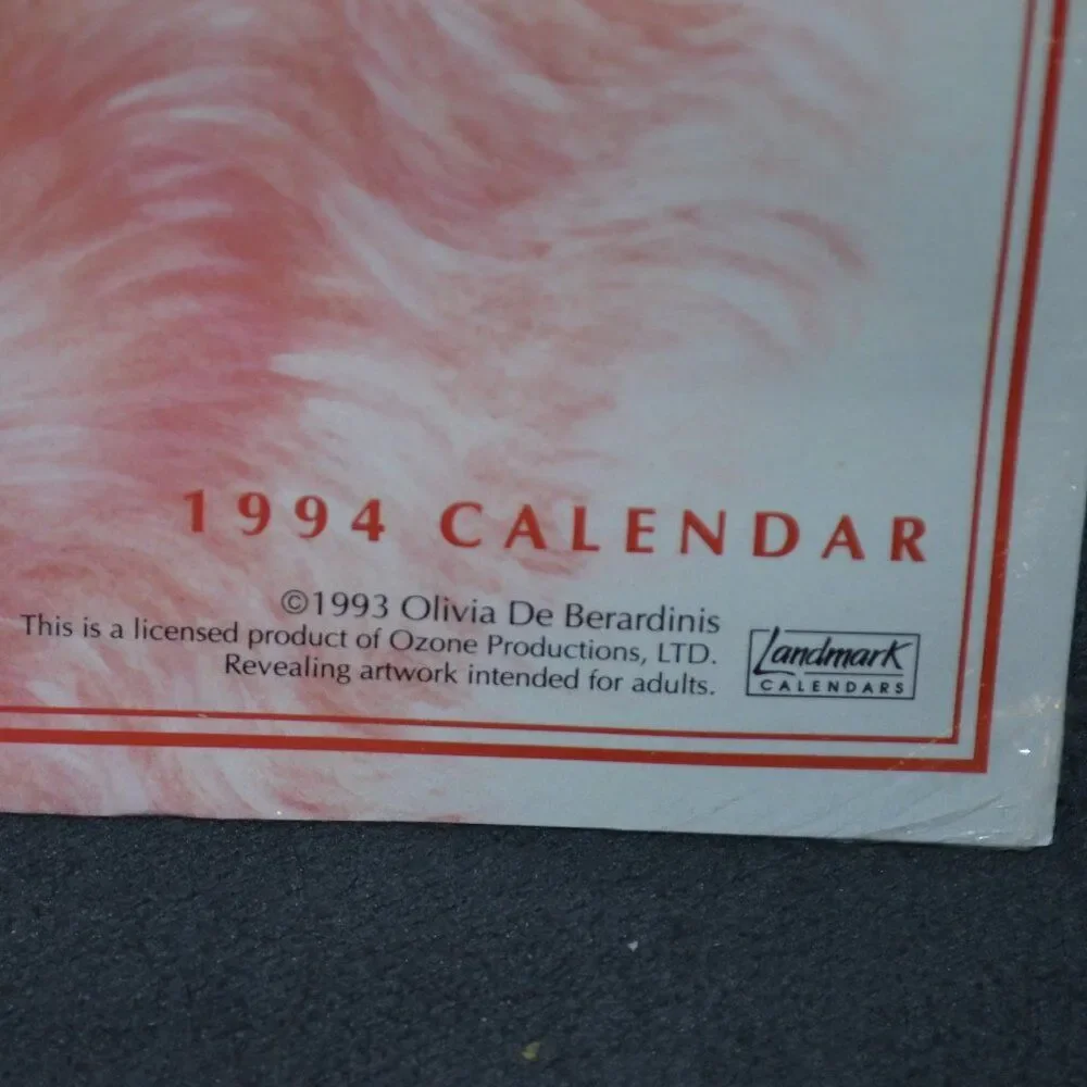Vintage! 1994 Olivia De Berardinis Erotic Sealed Pin Up Collectible Art Calender